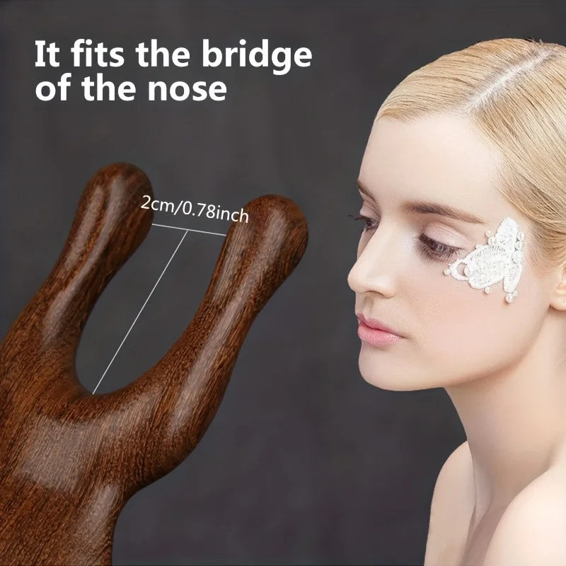 Eyes Gua Sha Sandalwood Facial Tool by Haraps.com