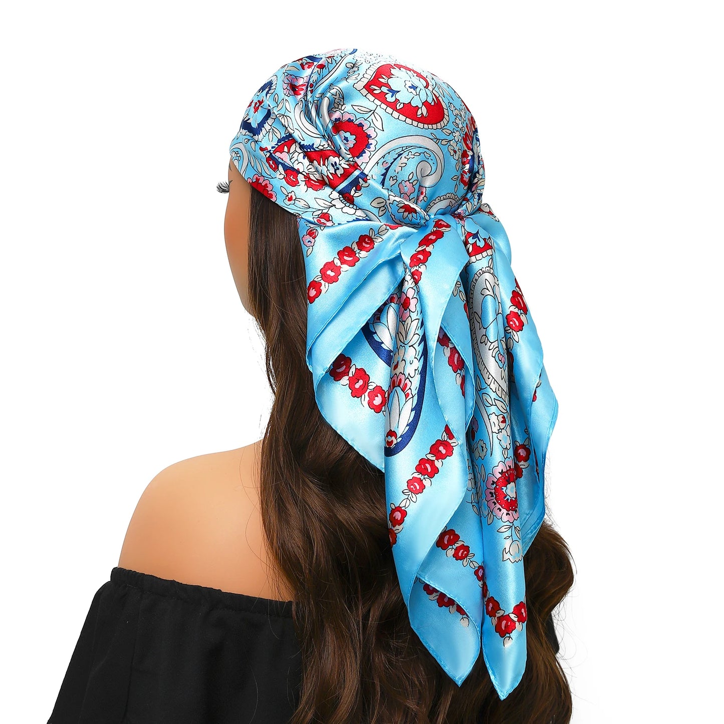 Silk Satin Square Head Scarf