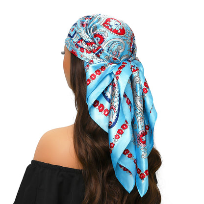 Silk Satin Square Head Scarf