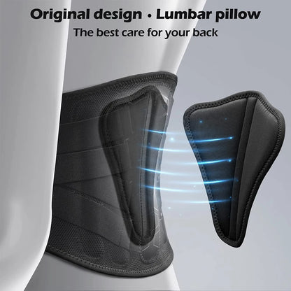 Lower Back Brace for Pain Relief,Back Support Belt, Flexible Lumbar Support Waist Belt for Lifting At Work,Scoliosis Pain Relief by Haraps.com
