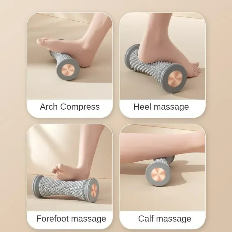 Foot Massager Roller – Yoga Massage Ball for Plantar Fascia & Muscle Relaxation, Manual Plastic Foot Massage Tool