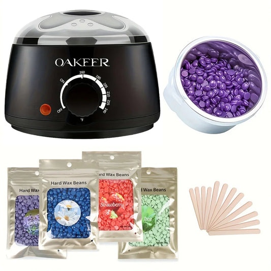 Wax Melting Machine with 200g Wax Beans – Professional Wax Heater for Hair Removal & Wax Therapy