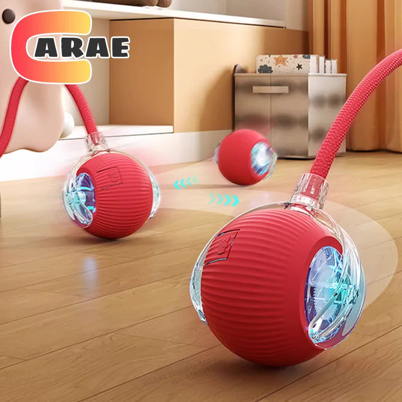 Cat Interactive Smart Ball Toy – Rechargeable Rolling Ball with Tail, Obstacle Avoidance & LED Modes