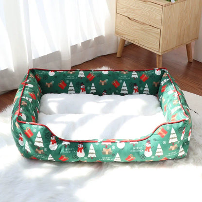 Christmas Pet Bed – Warm Cloud Nest for Dogs & Cats