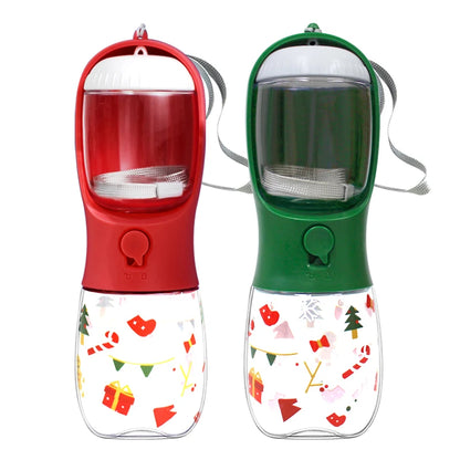 2-in-1 Dog & Cat Water Bottle with Food Container – Portable Leak-Proof Travel Feeder