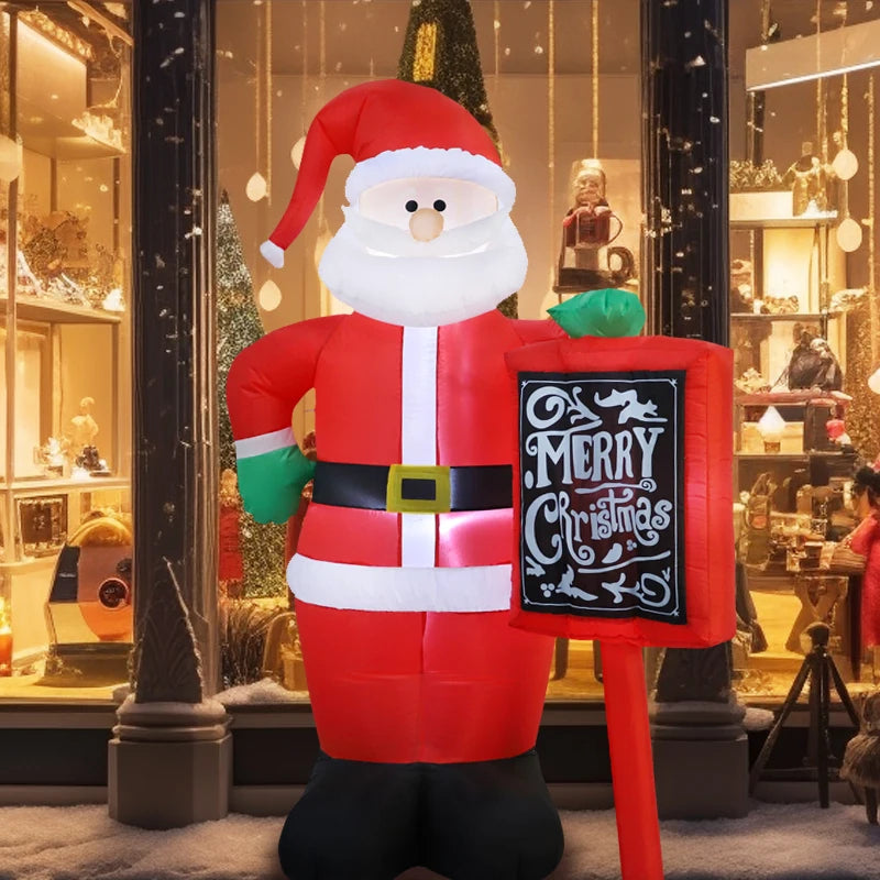 Christmas Inflatable Santa Decoration with LED Lights