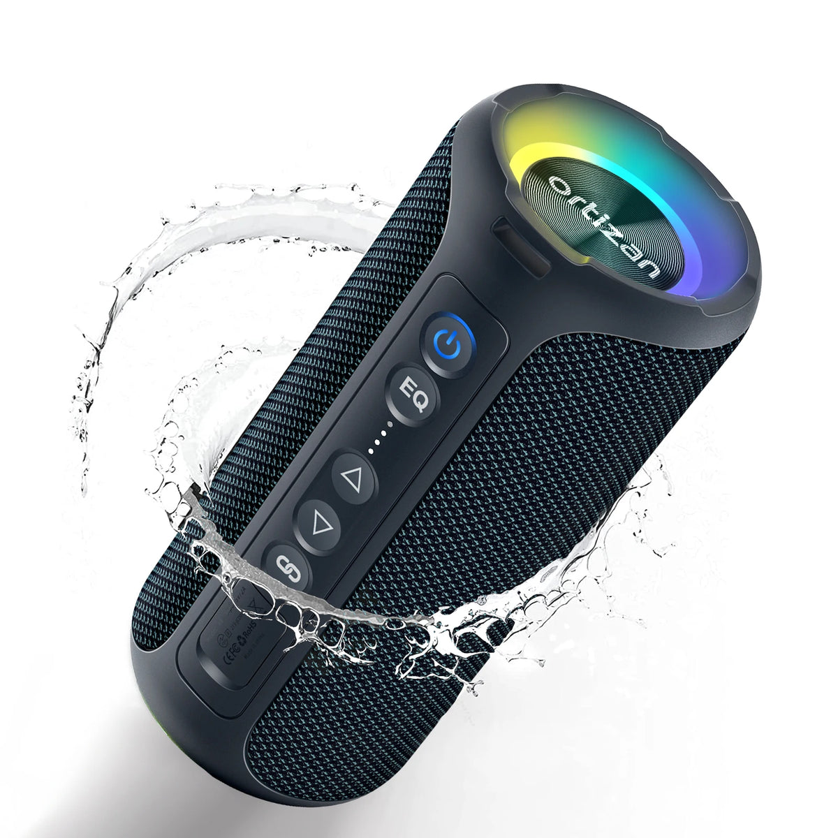 Ortizan Bluetooth Speakers 40W Enhanced Bass Portable Outdoor Wireless Speaker 30Hrs IP7 Waterproof Shower Speaker Bluetooth 5.3 by Haraps.com