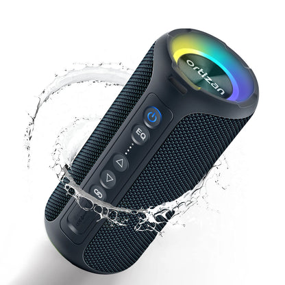 Ortizan Bluetooth Speakers 40W Enhanced Bass Portable Outdoor Wireless Speaker 30Hrs IP7 Waterproof Shower Speaker Bluetooth 5.3 by Haraps.com
