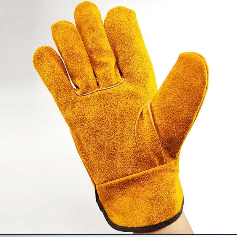 Cowhide Work Gloves for Men: Durable Safety & Protection Gloves