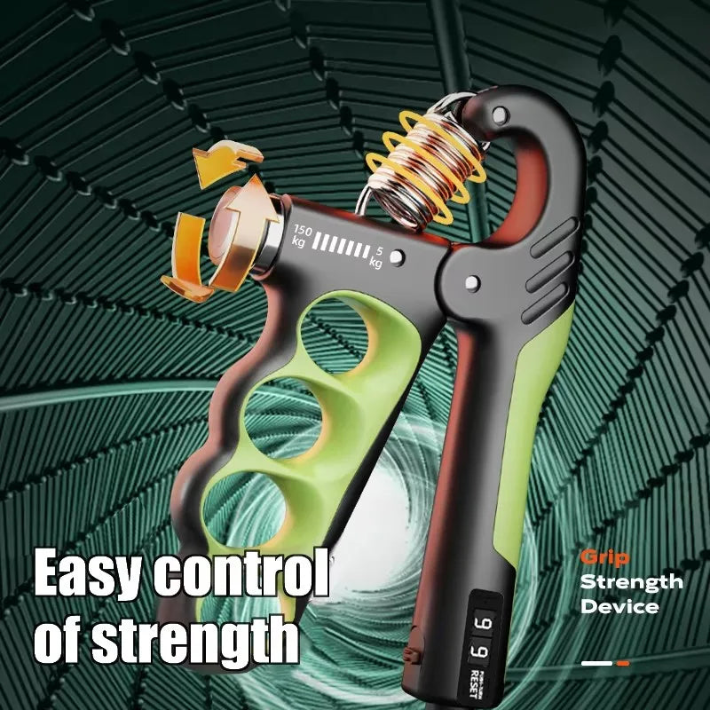 5-100/150kg Grip Strength Gym Wrist Expander Hand Strengthener Adjustable Muscle Recovery Fitness Hand Strength Exercise by Haraps.com