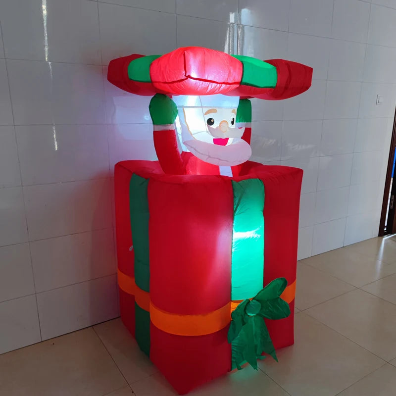 Christmas Inflatable Santa Decoration with LED Lights