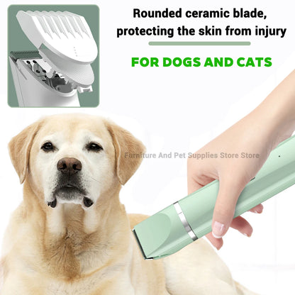 Professional 4-in-1 Electric Pet Grooming Kit