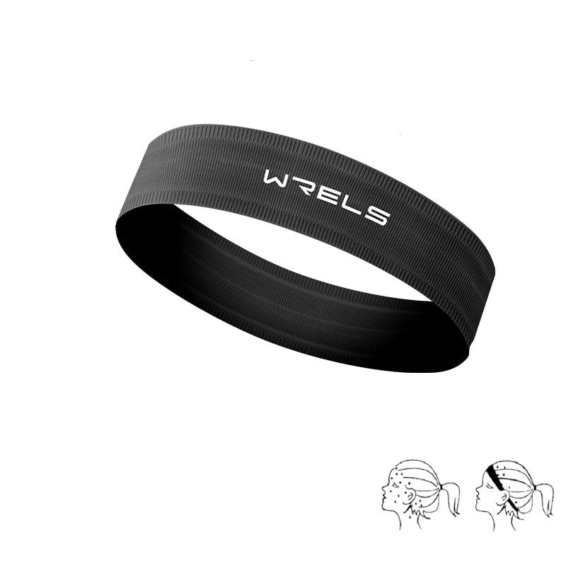 Sports Headband Anti Slip Yoga Hair Band Quick Dry Running Sweatband Workout Headbands for Women Men by Haraps.com