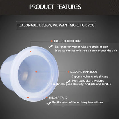 AquaFlow Silicone Vacuum Cups For Full Body Cupping by Haraps.com