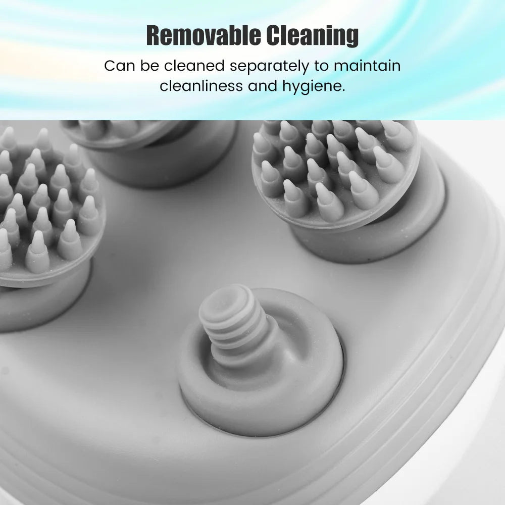 Rechargeable 4-Head Electric Scalp & Body Massager