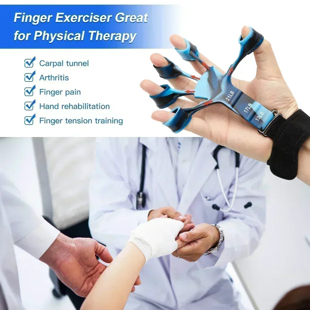 Training & Exercise 6 Resistance Finger Hand Grip