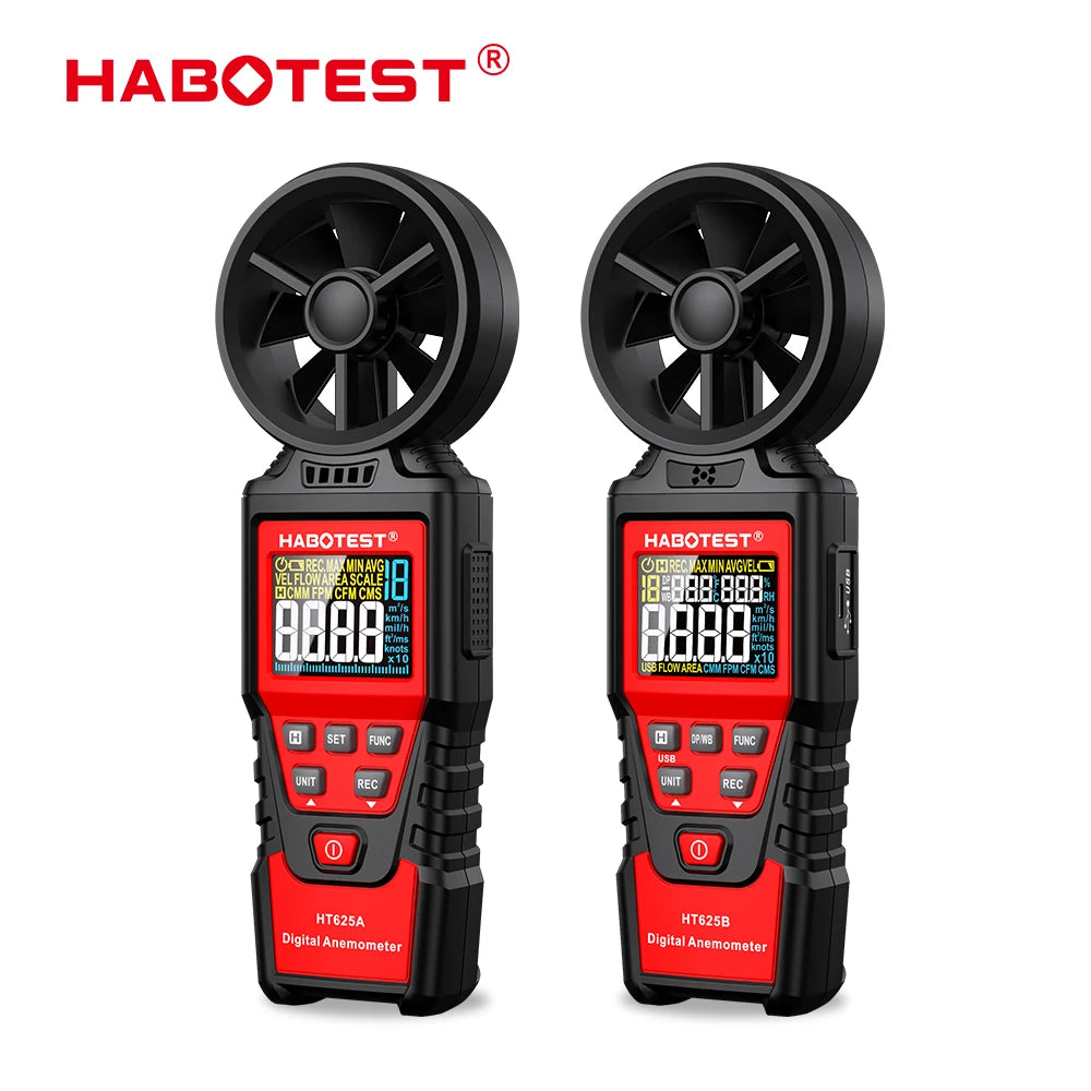Digital Anemometer with LCD Backlight