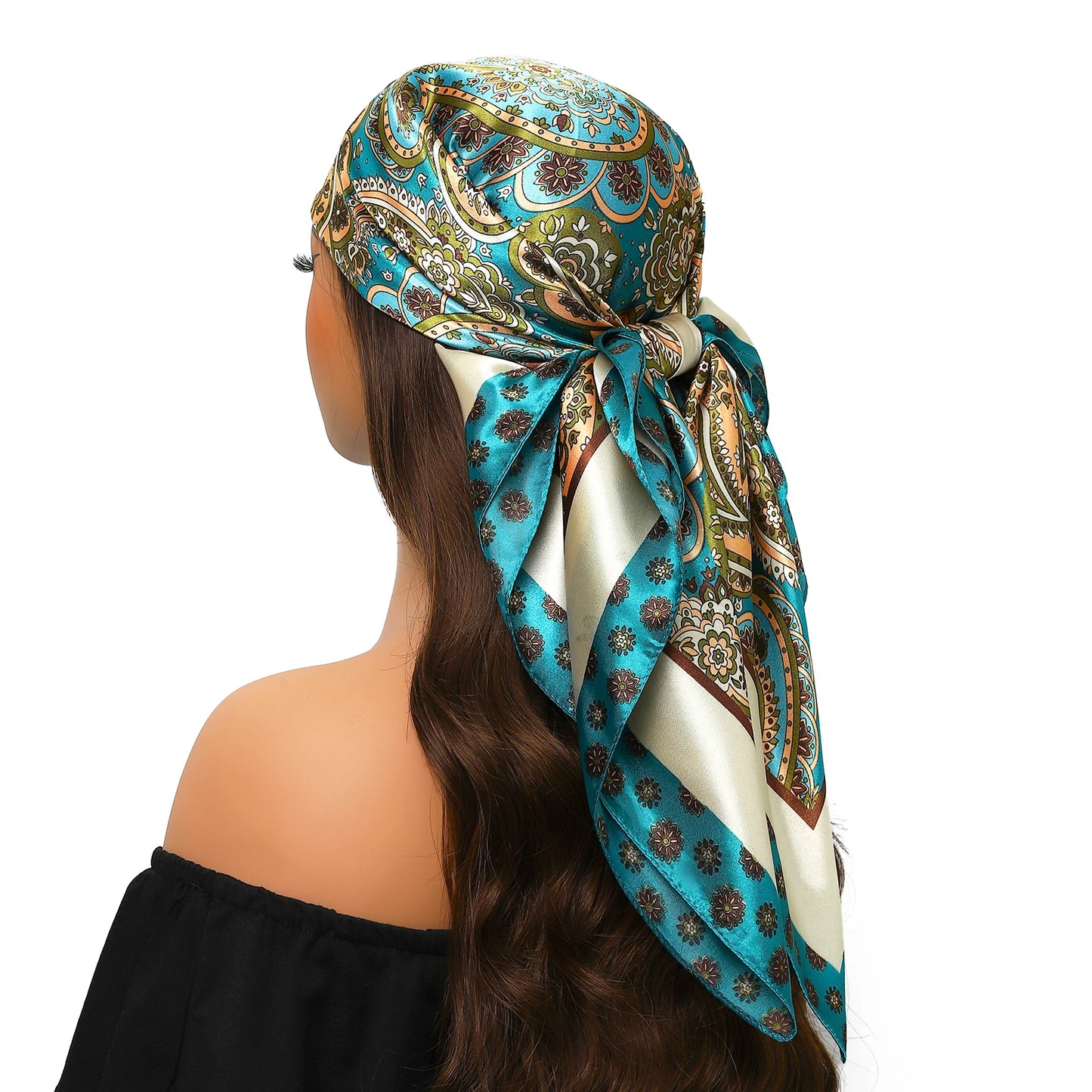 Silk Satin Square Head Scarf