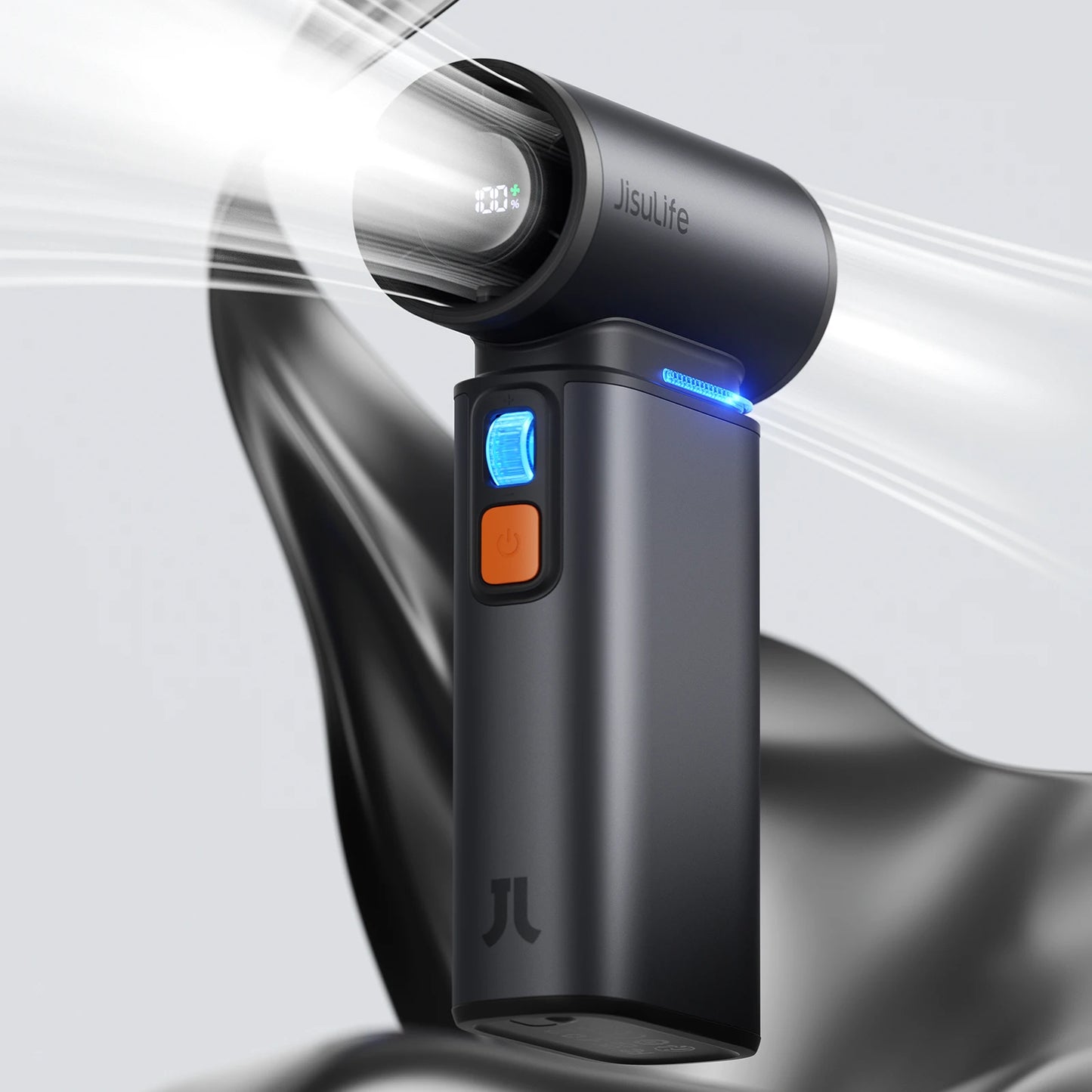 Portable Turbo Handheld Fan With LED Display 100 Speed Settings And 9000 mAh Battery