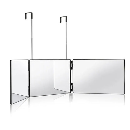 Tri-Fold LED Mirror – 3-Way Adjustable Mirror for Self Haircuts & Makeup Application