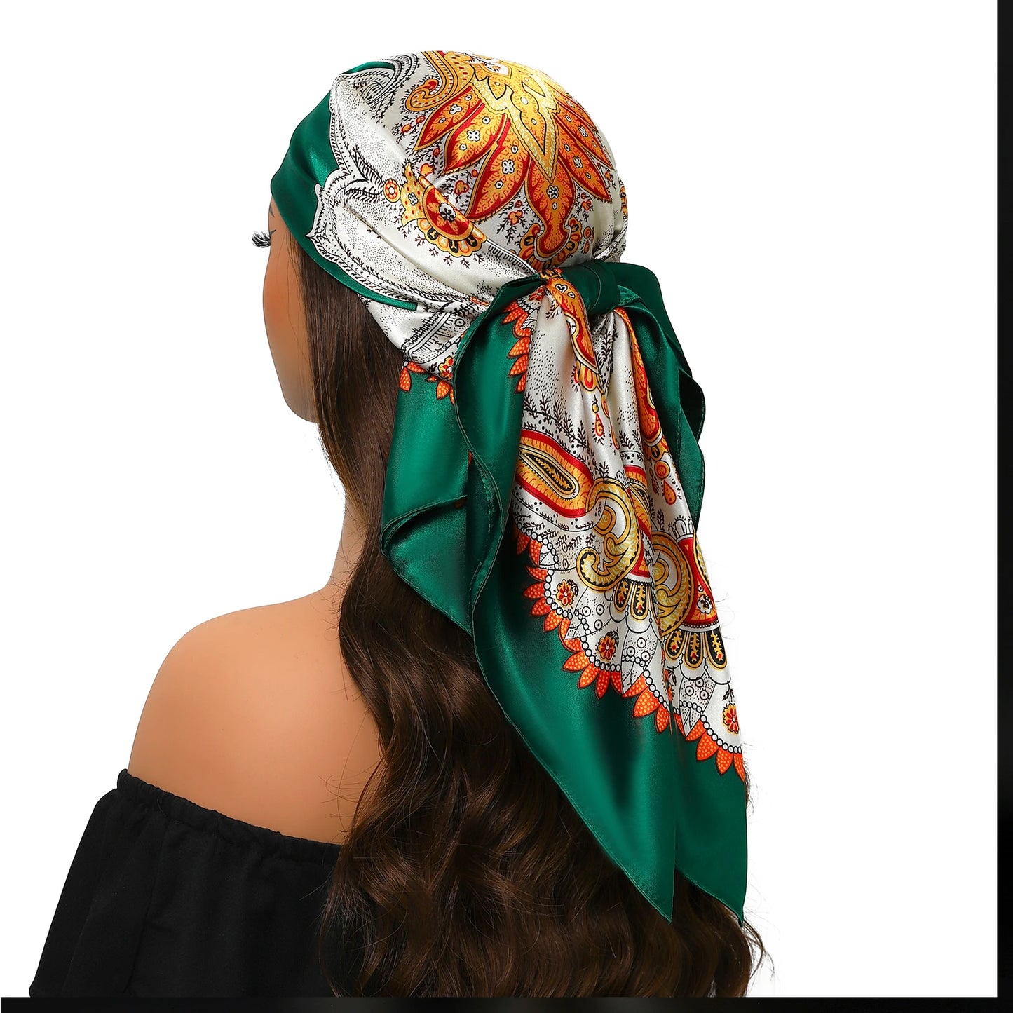 Silk Satin Square Head Scarf
