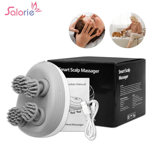 Rechargeable 4-Head Electric Scalp & Body Massager