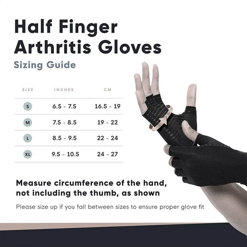 Copper-Infused Compression Arthritis Gloves