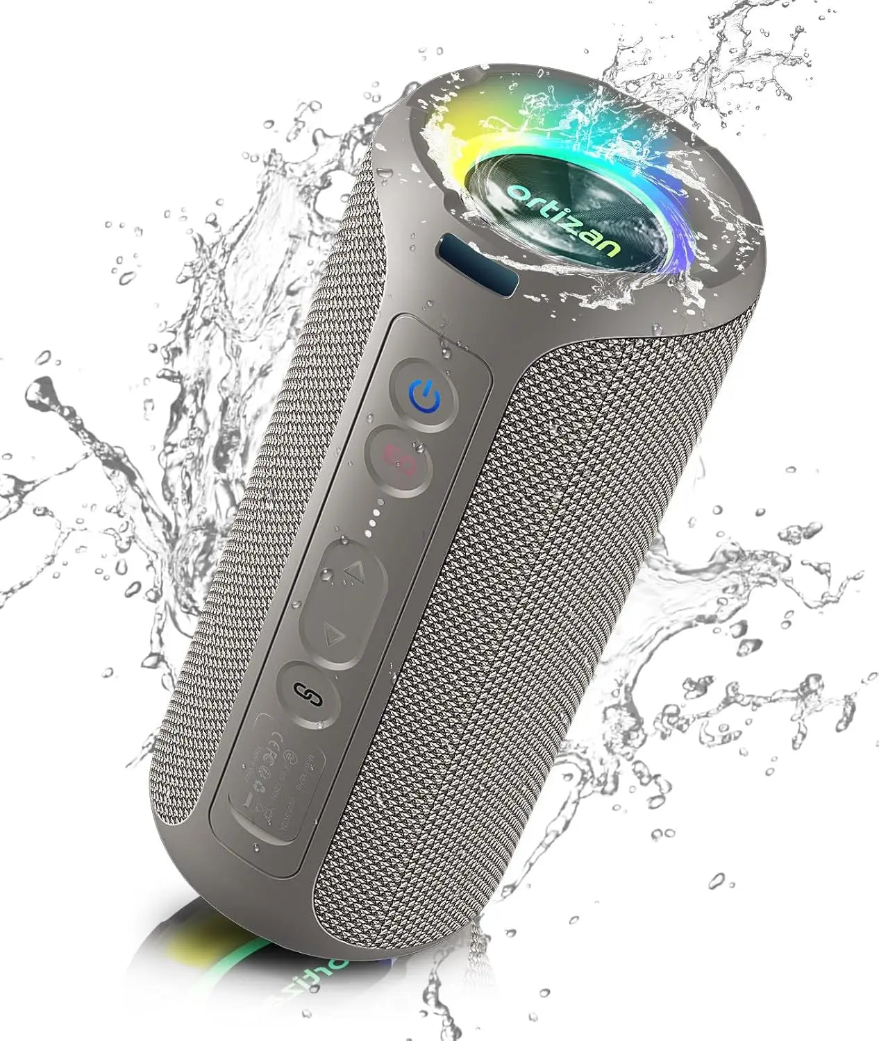 Ortizan Bluetooth Speakers 40W Enhanced Bass Portable Outdoor Wireless Speaker 30Hrs IP7 Waterproof Shower Speaker Bluetooth 5.3 by Haraps.com