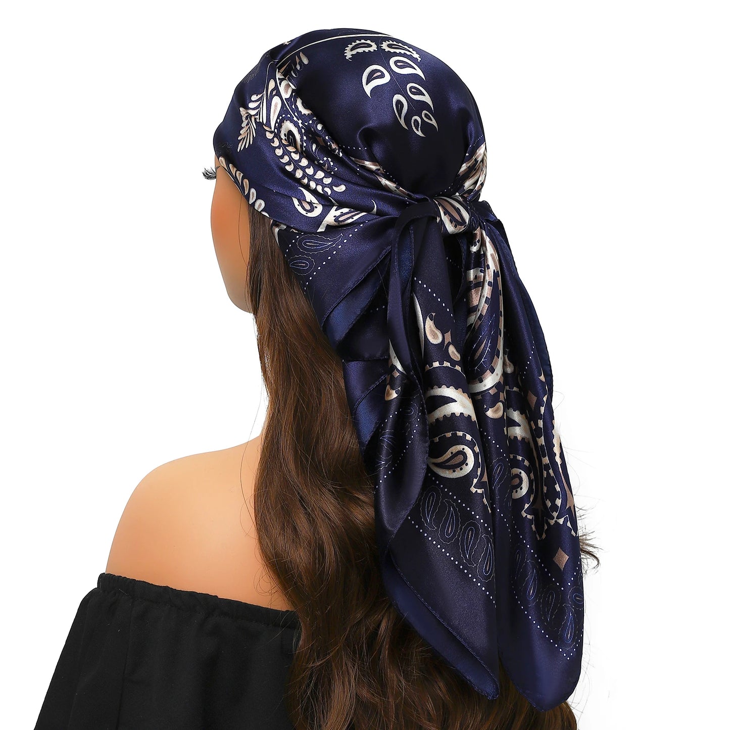 Silk Satin Square Head Scarf