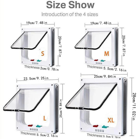 4-Way Locking Pet Door