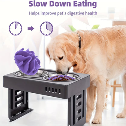 Soft Silicone Slow Feeder Dog Bowl Insert – Puzzle Feeder for Healthy Digestion