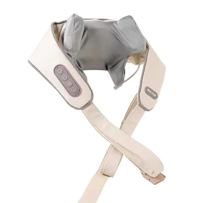 Wireless Neck & Back Massager – Kneading Massage Shawl for Neck, Shoulders & Trapezius Muscle Relief