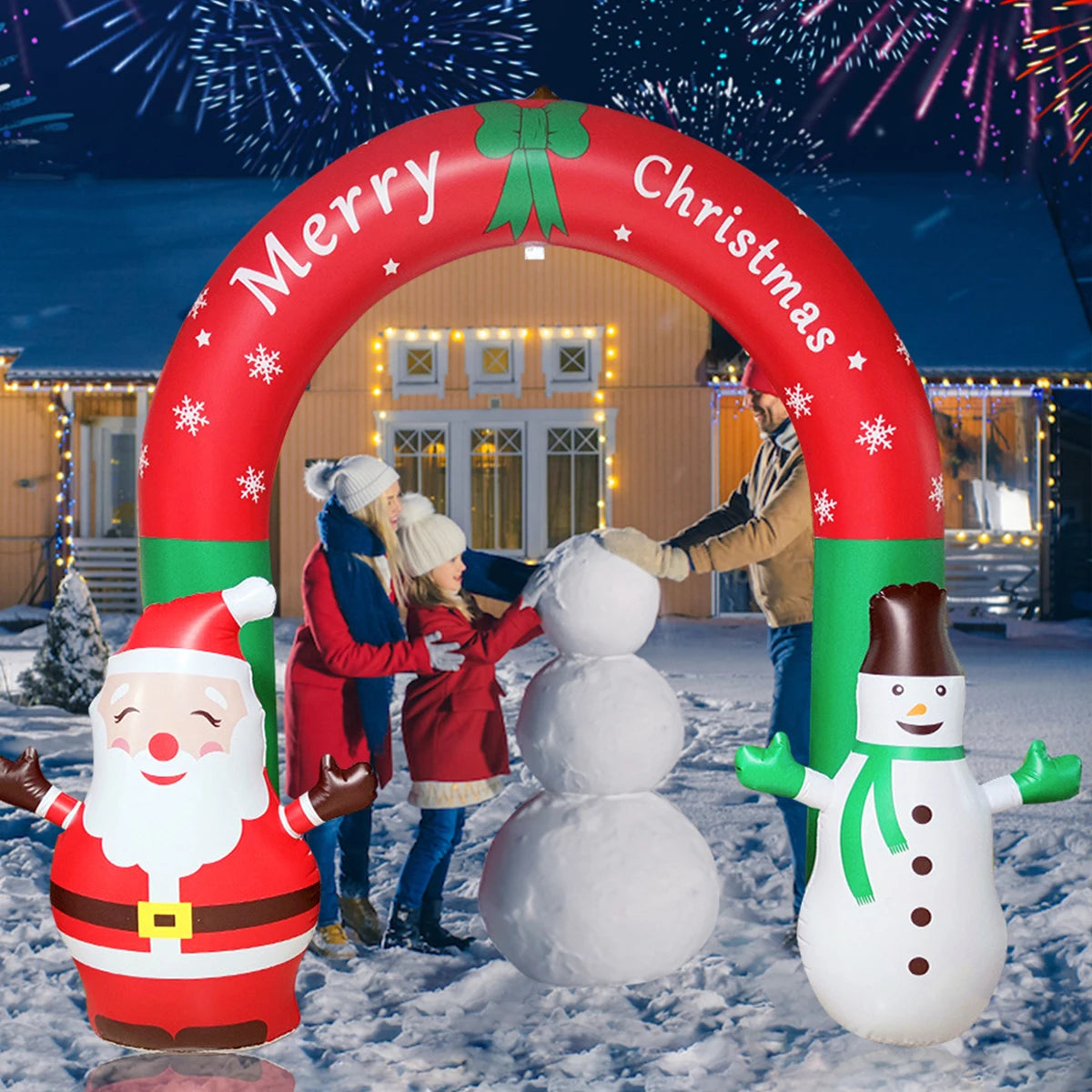Santa Claus Inflatable Christmas Archway Decoration
