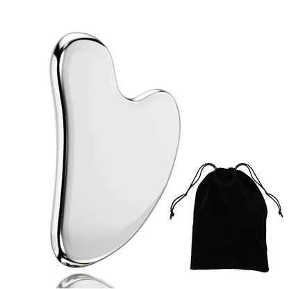 LumiStone 304 Stainless Steel Gua Sha For Puffiness by Haraps.com