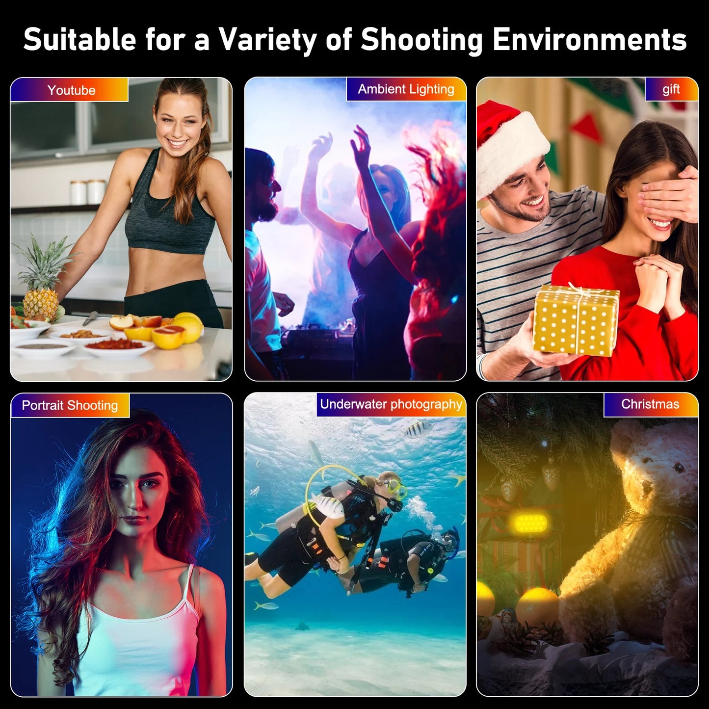 RGB Fill Light for Photography and Outdoor Vlogging