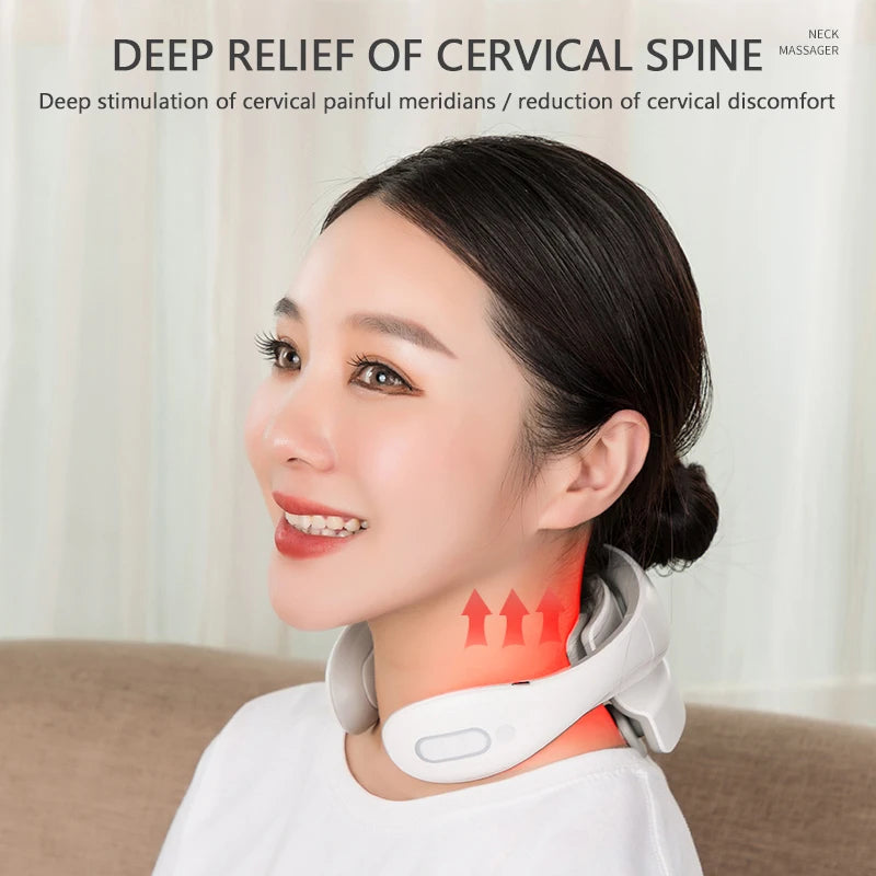 Intelligent Electric Neck Massage Device with Heating