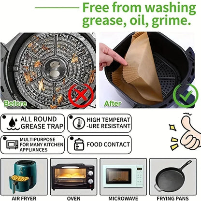 Air Fryer Disposable Parchment Paper (Pack of 50)