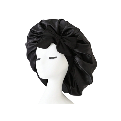 Adjustable Satin Bonnet with Tie