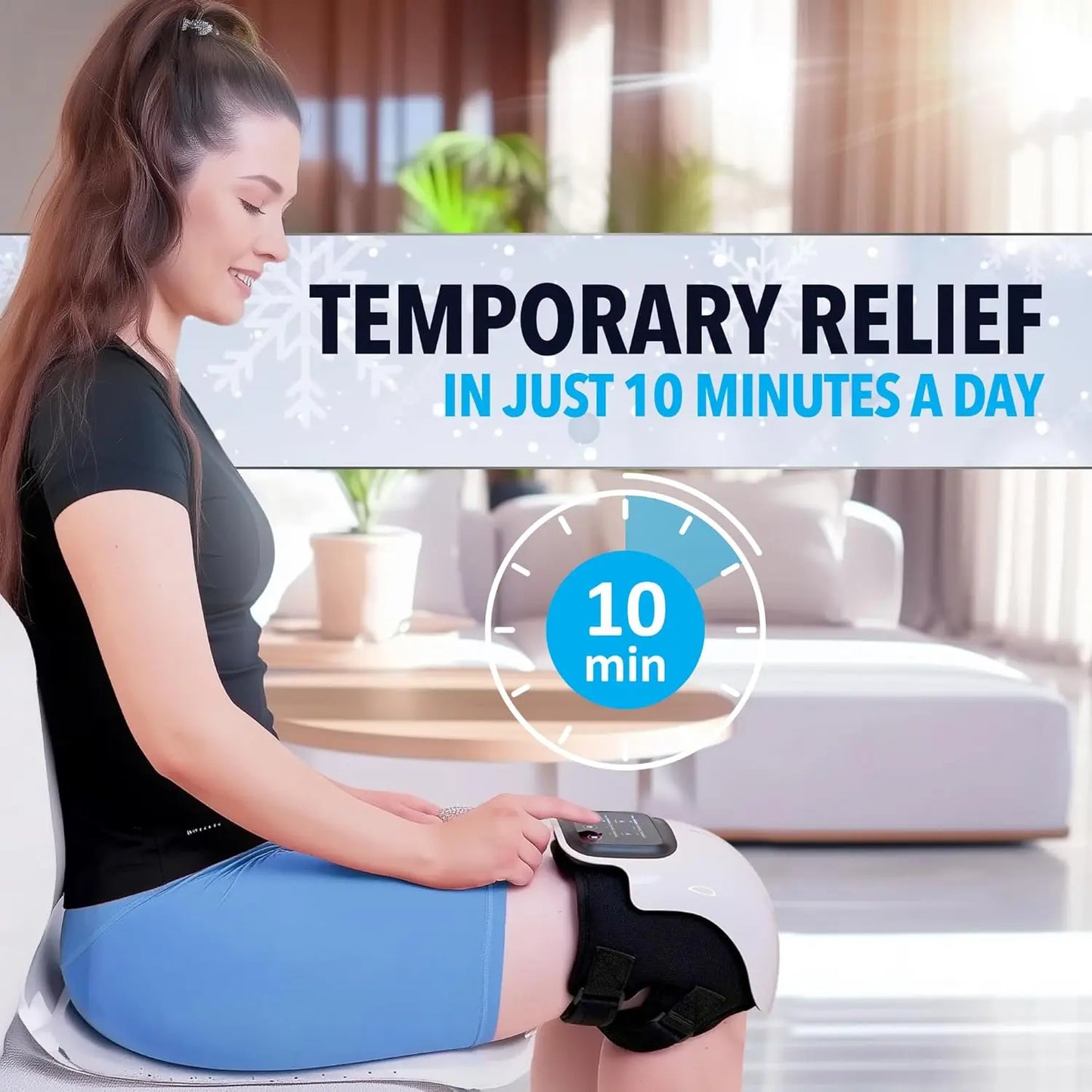 Smart Knee Massager with Red Light Therapy