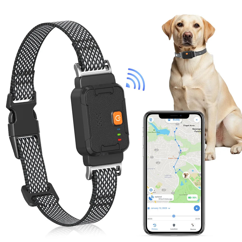 4G pet GPS tracker, tracking device, cat anti loss device, real-time positioning, action trajectory tracking, record checking by Haraps.com