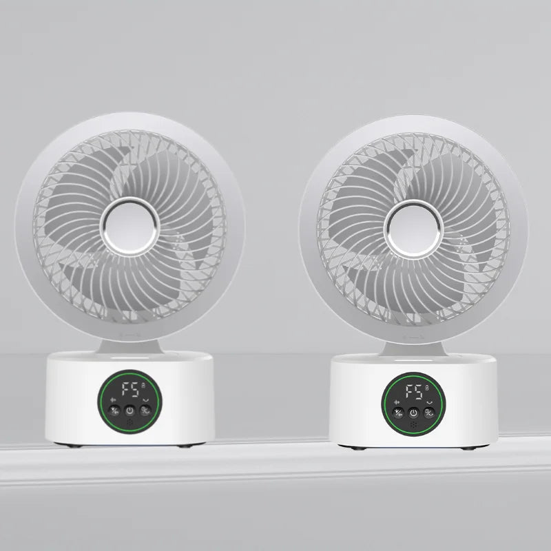 Portable Wall Hanging USB Fan With Remote Control And Nightlight Smart Voice Activated Folding Air Cooler For Home