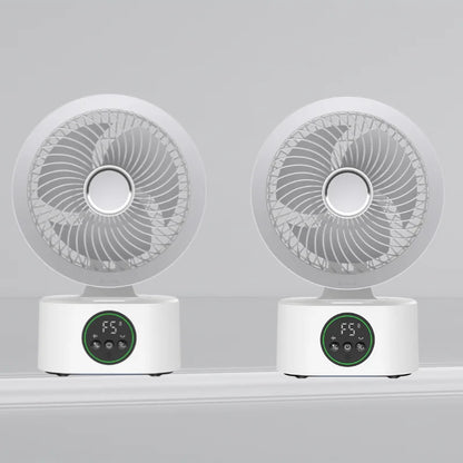 Portable Wall Hanging USB Fan With Remote Control And Nightlight Smart Voice Activated Folding Air Cooler For Home
