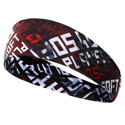 Gothic Skull Headband Sweat Bandage Sport Head Hair Band Workout Tennis Fitness Jog Basketball Running Scary Sweatband Women Men by Haraps.com