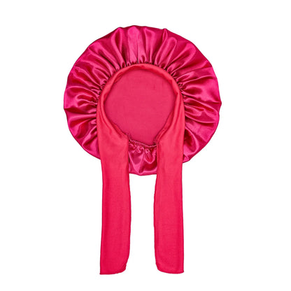 Kids Satin Bonnet With Ribbon by SATA Beauty
