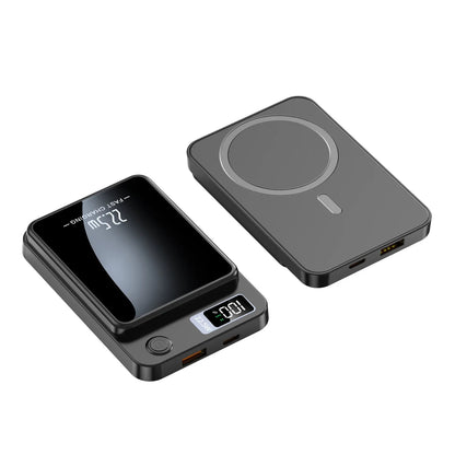 Magnetic Wireless Power Bank 10000mAh 20000mAh Portable Digital Display Powerbank for IPhone Xiaomi Huawei 4 Colors Available by Haraps.com
