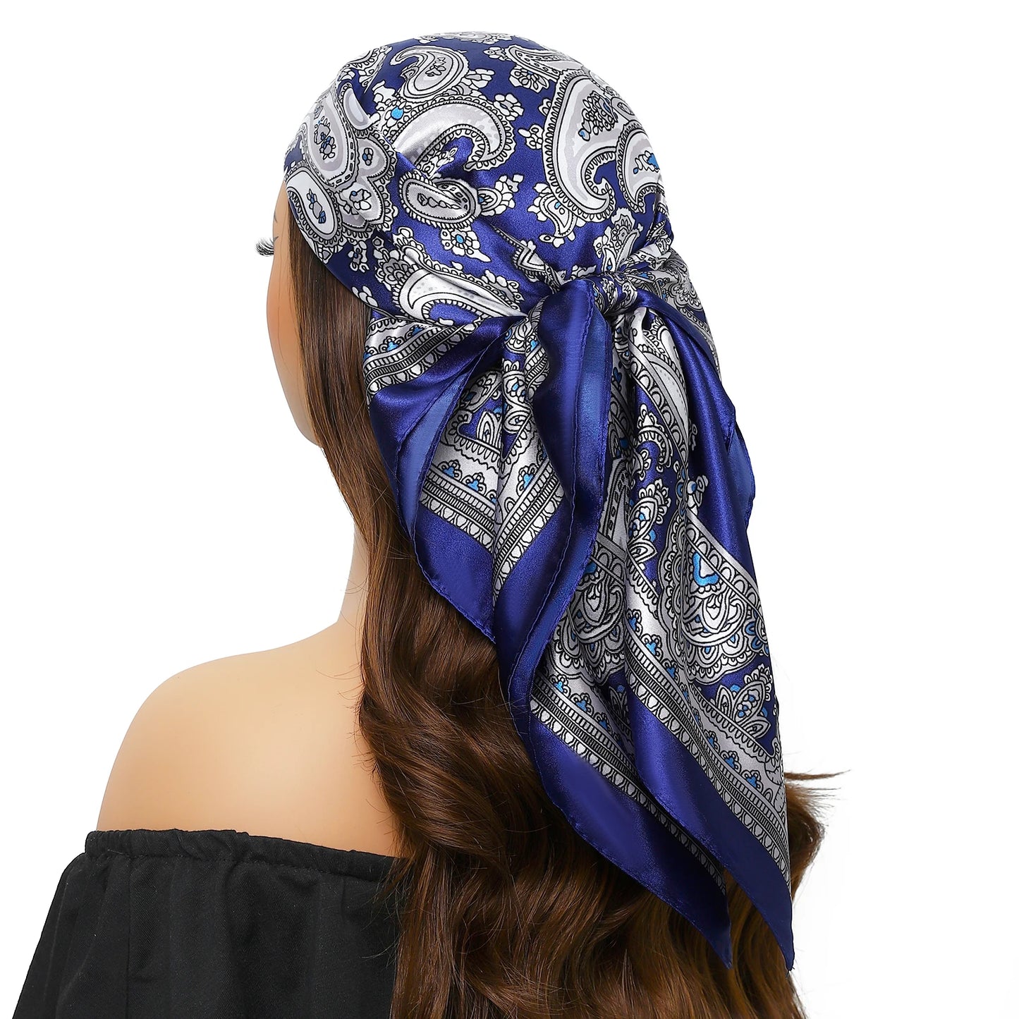 Silk Satin Square Head Scarf