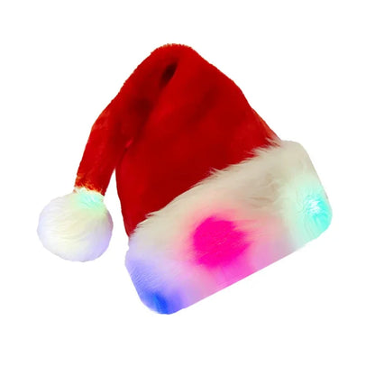 Christmas LED Light Up Santa Hat