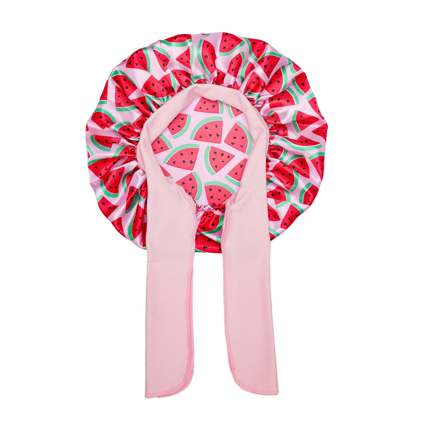 Kids Satin Bonnet With Ribbon