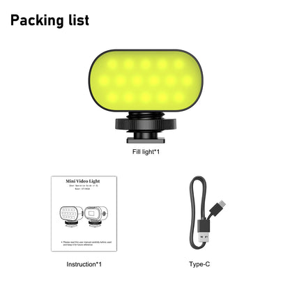 RGB Fill Light for Photography and Outdoor Vlogging