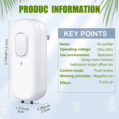 Mini Air Purifier For Home